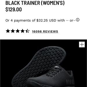 Nobull solid black trainers